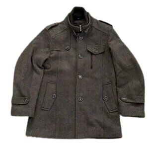 Siqilong Men’s Brown Winter Wool Blend Coat Jacket 170/88A - Size M